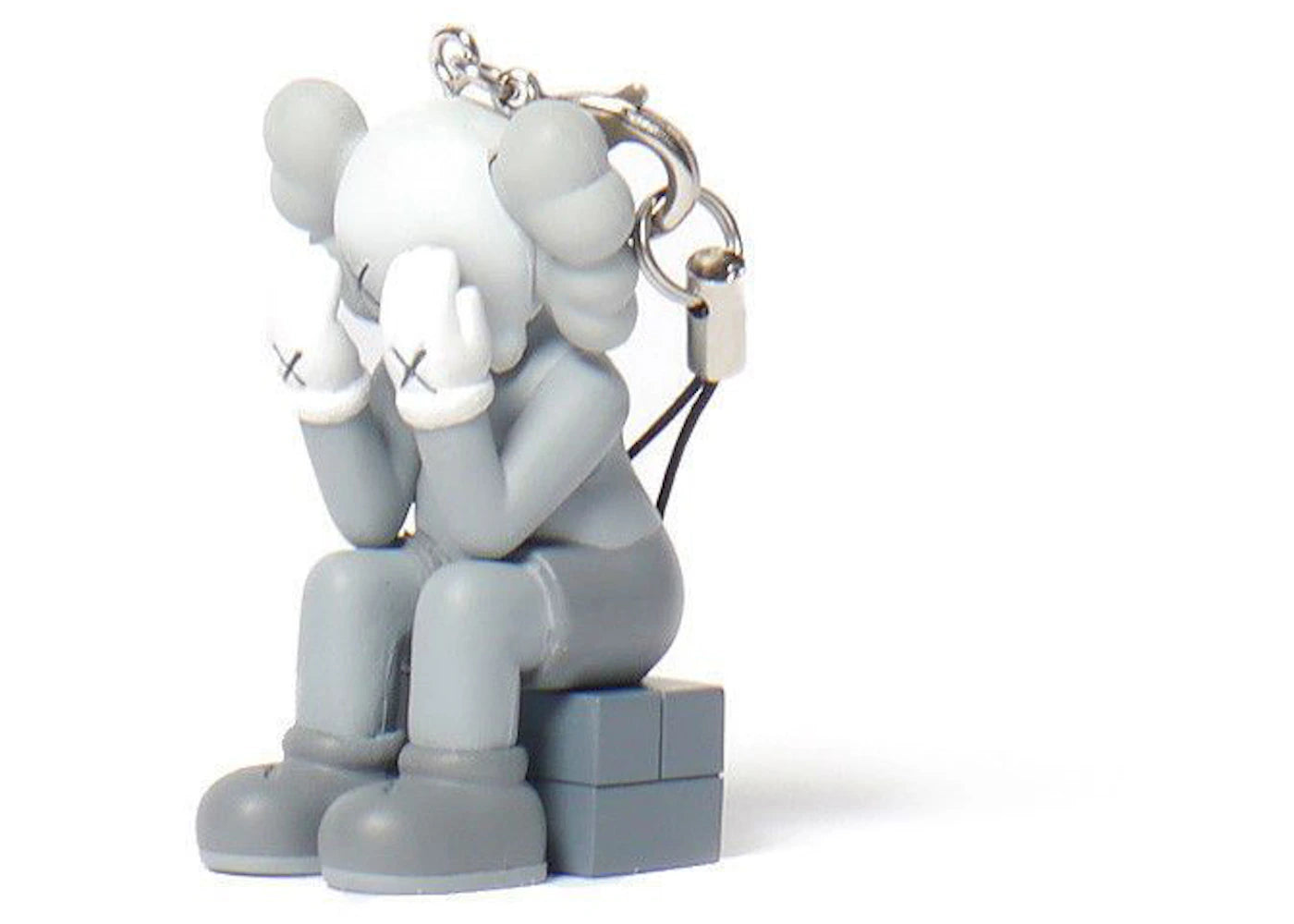 KAWS Passing Through Keychain Grey