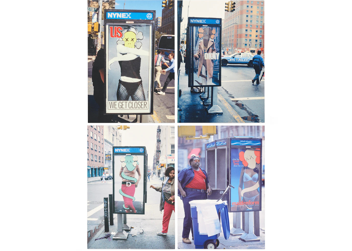 KAWS Phone Shelters Postcard (Set of 4) Multi