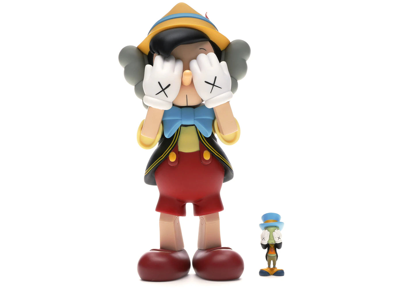 KAWS Pinocchio & Jiminy Cricket Vinyl Figure Multi