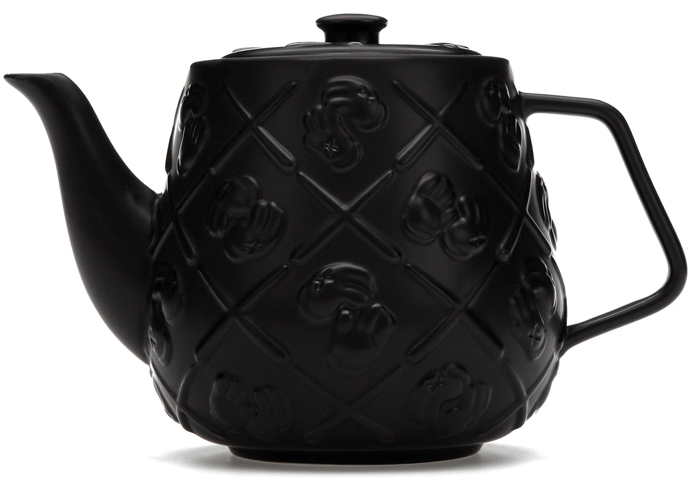 KAWS Ceramic Teapot Black