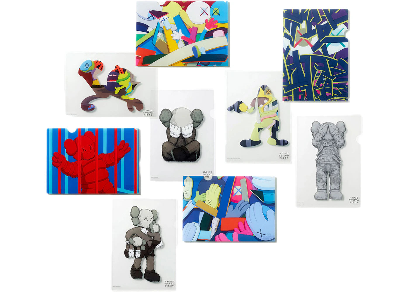 KAWS Tokyo First Clear File Set of 9