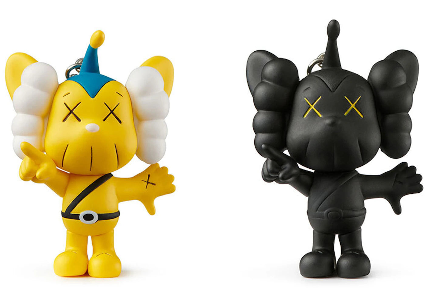 KAWS Tokyo First JPP Keychain Yellow/Black Set (2021)