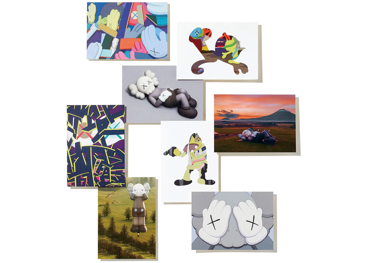 KAWS Tokyo First Postcards Set of 8