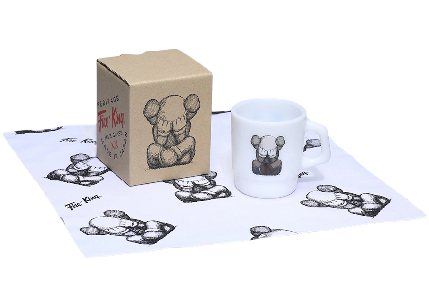 KAWS Tokyo First Separated Fire-King Stacking Mug