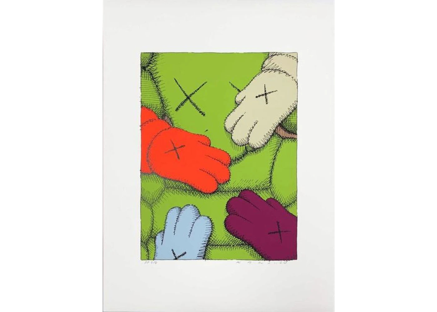 KAWS Urge Print #9 Light Green (Signed, Edition of 250)