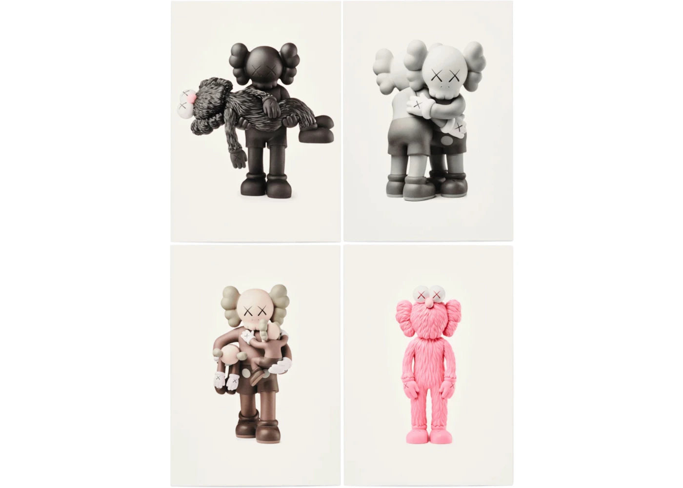 KAWS Vinyl Toys Postcard (Set of 4) Multi