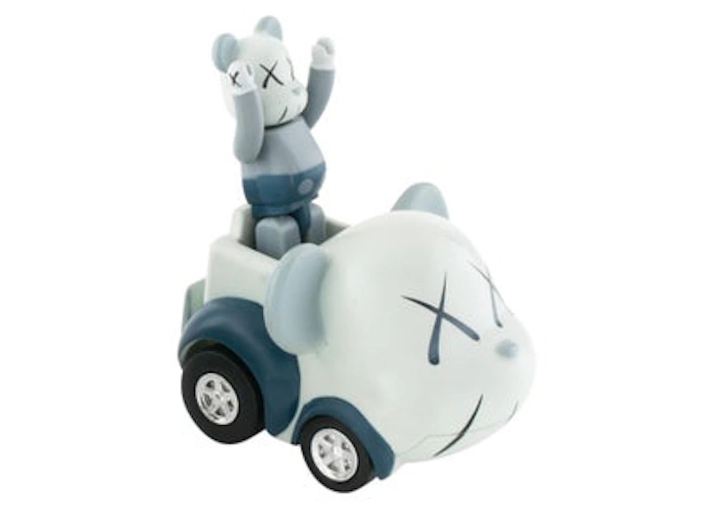 KAWS x Bearbrick x Takara Tomy Choro-Q Figure & Car Set Grey