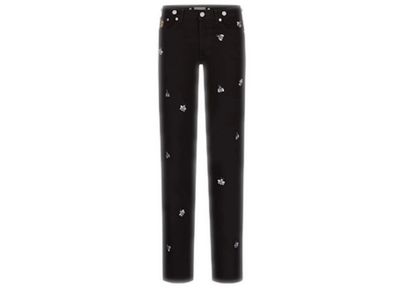 KAWS x Dior Bee Embroidery Jeans Black