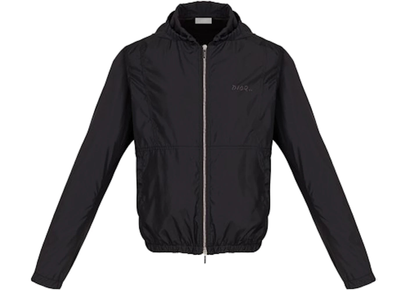 KAWS x Dior Nylon Zip Up Hooded Jacket Black