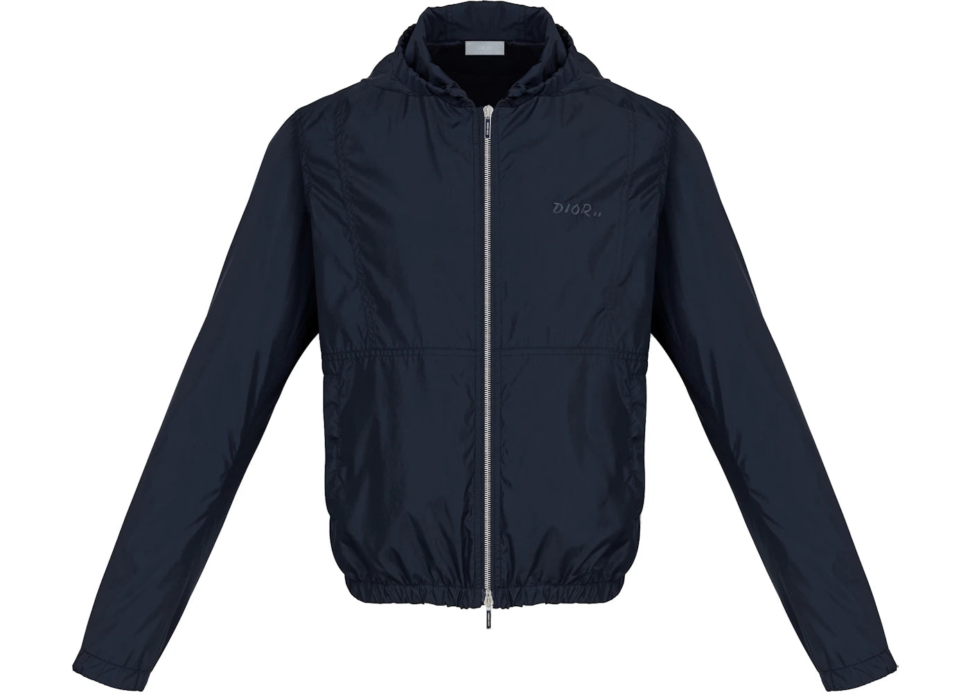 KAWS x Dior Nylon Zip Up Hooded Jacket Navy