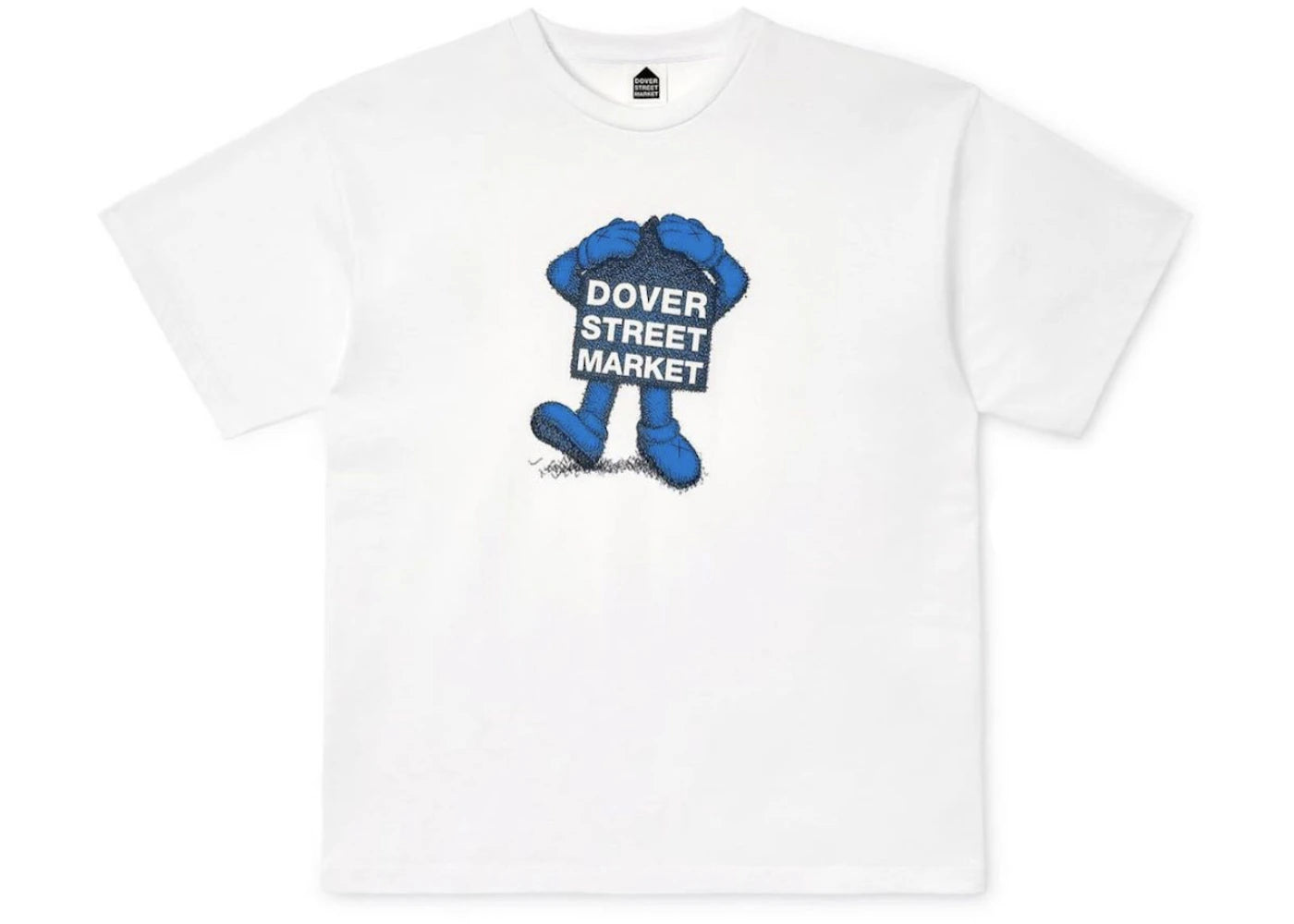 KAWS x Dover Street Market Fluro Rebellion T-shirt Blue