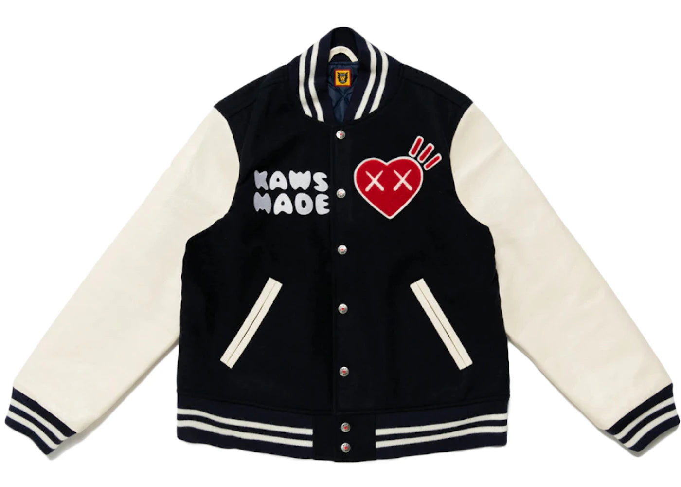 KAWS x Human Made Varsity Jacket Navy