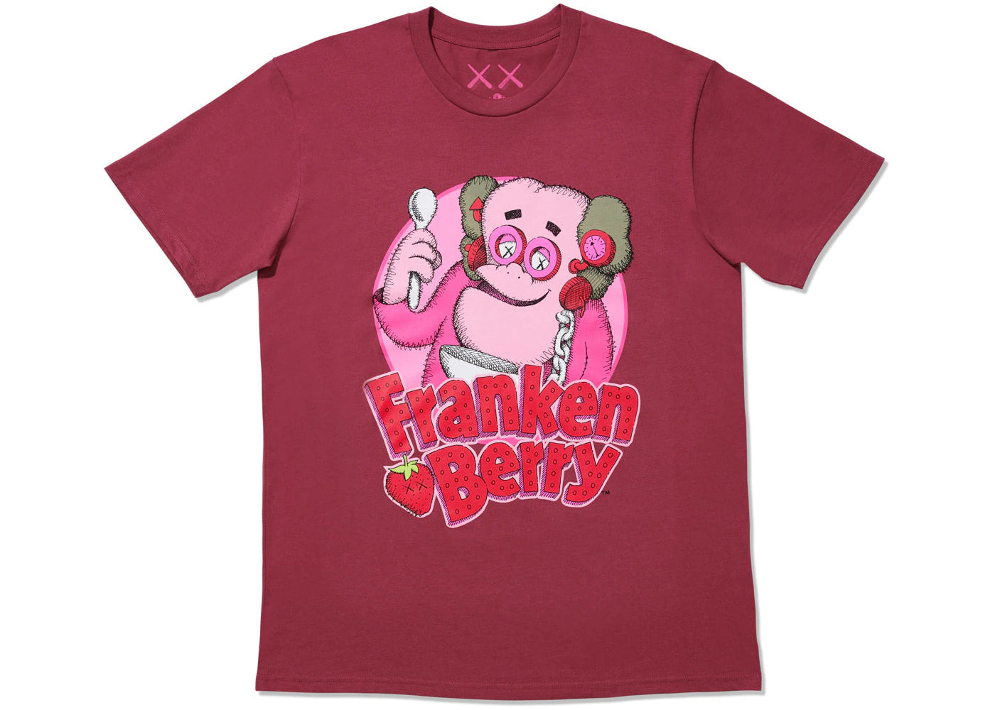 KAWS x Monsters Franken Berry T-shirt Red
