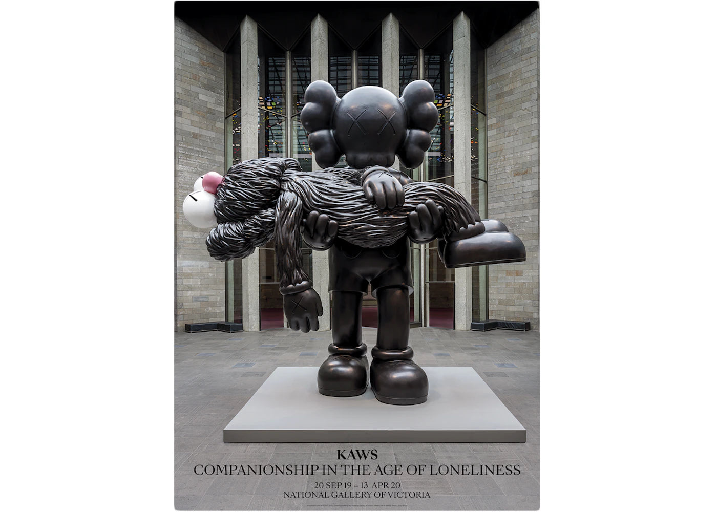 KAWS x NGV Exhibition Poster Gone