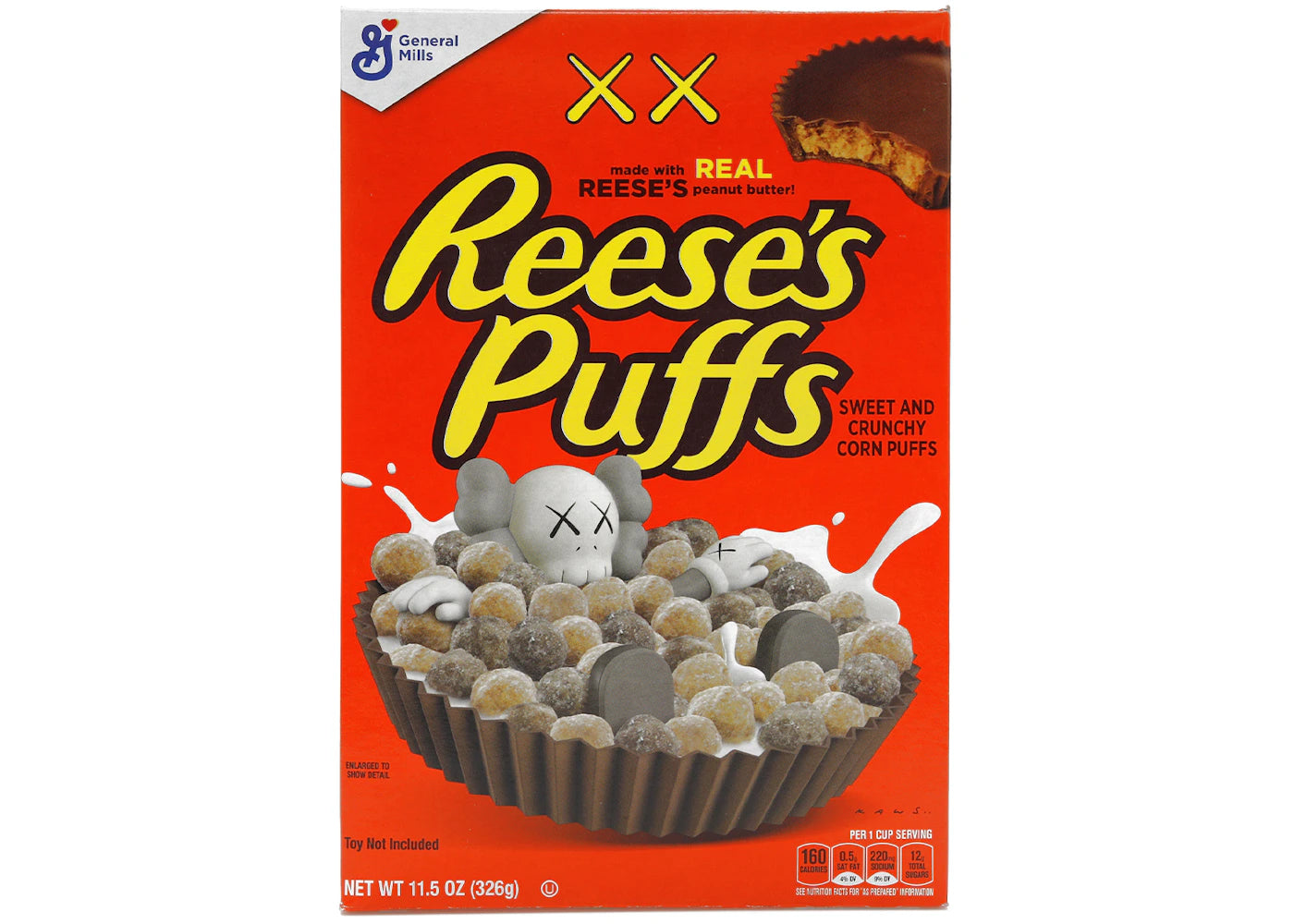 KAWS x Reese's Puffs Cereal (Not Fit For Human Consumption)