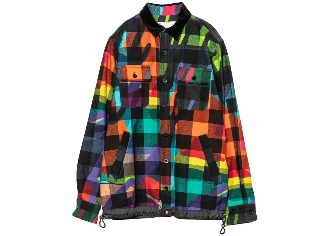 KAWS x Sacai Camo Button L/S Shirt Multi