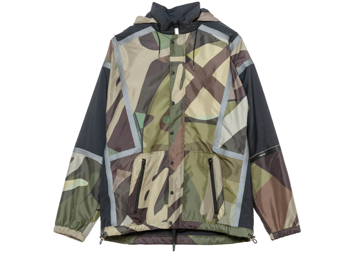 KAWS x Sacai Camo Nylon Blouson Green