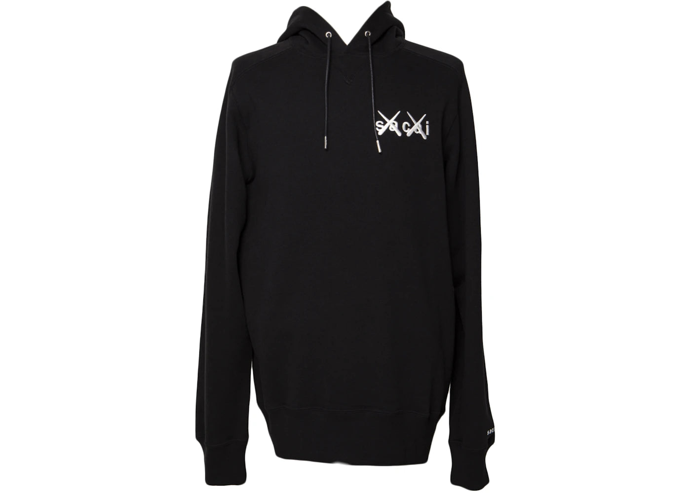 KAWS x Sacai Embroidery Hoodie Black