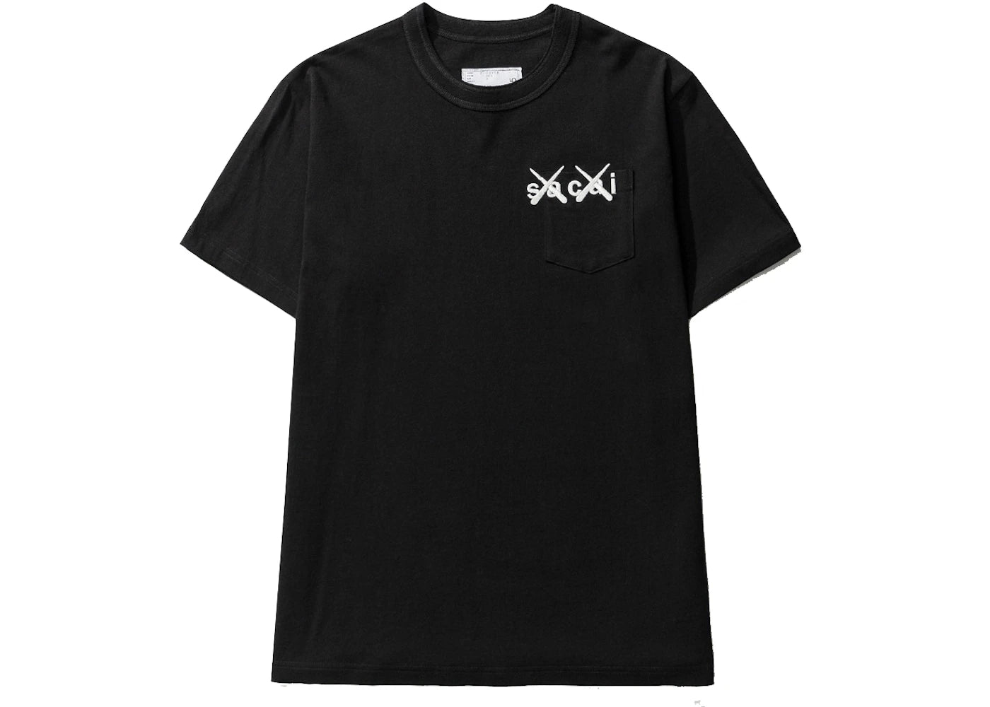 KAWS x Sacai Embroidery T-shirt Black White
