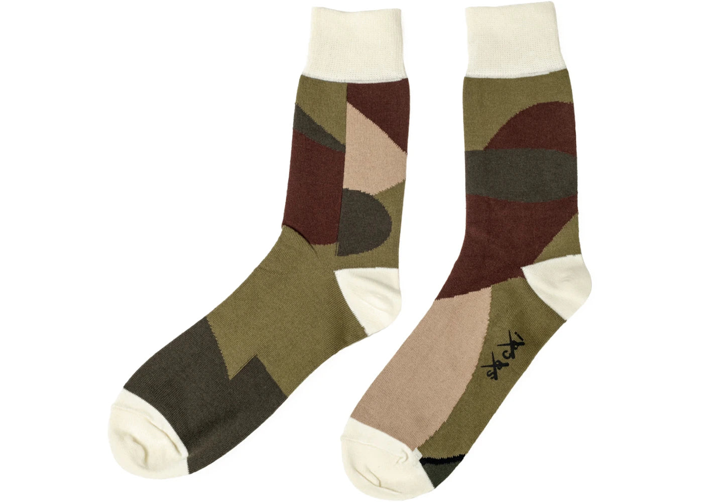 KAWS x Sacai II Socks Green