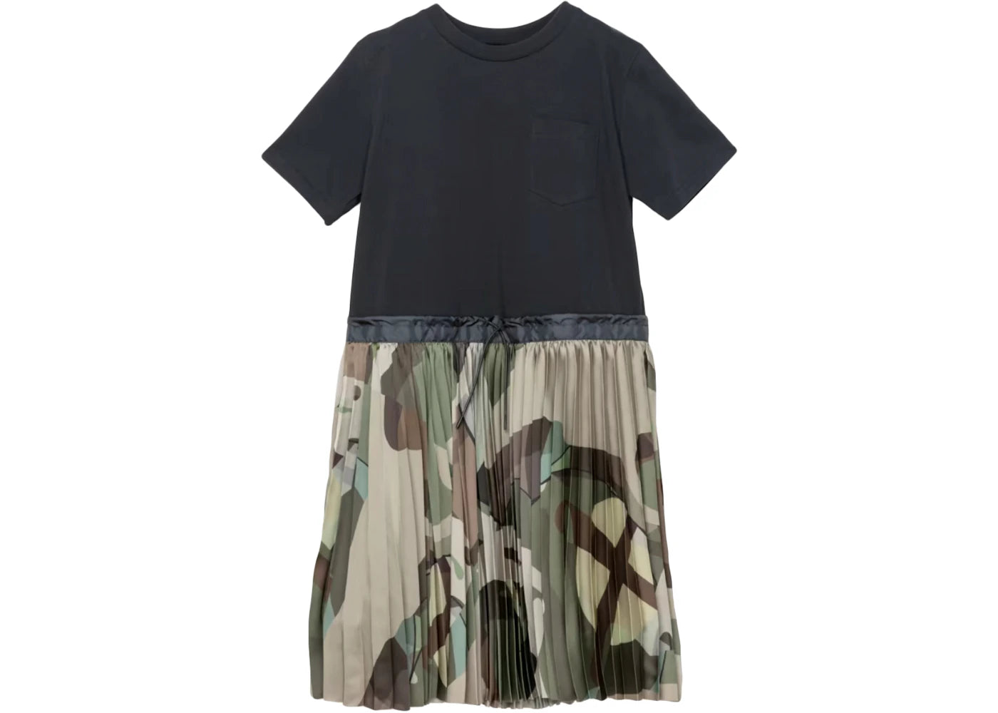 KAWS x Sacai Girls Camo Dress Green