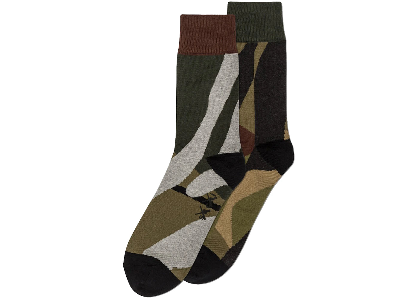 KAWS x Sacai Socks Camouflage