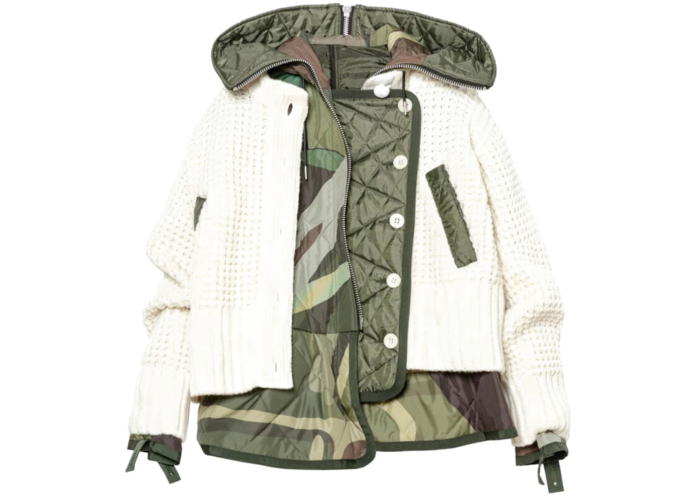 KAWS x Saca Womens Camo Blouson Green