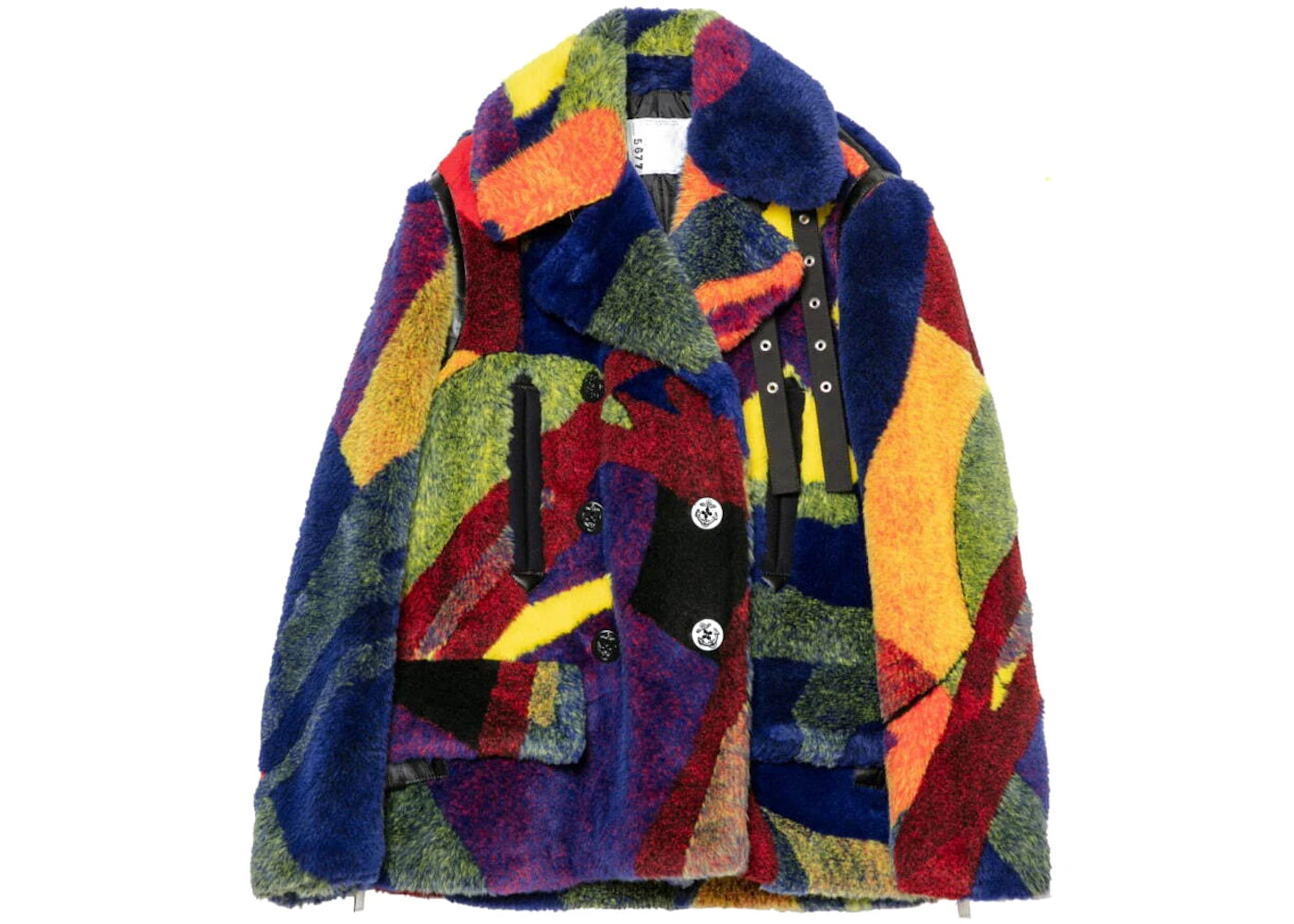 KAWS x Sacai Womens Fur Coat Multi