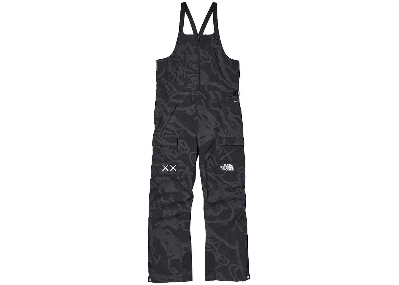 KAWS x The North Face Freeride Bib TNF Black Dragline Print