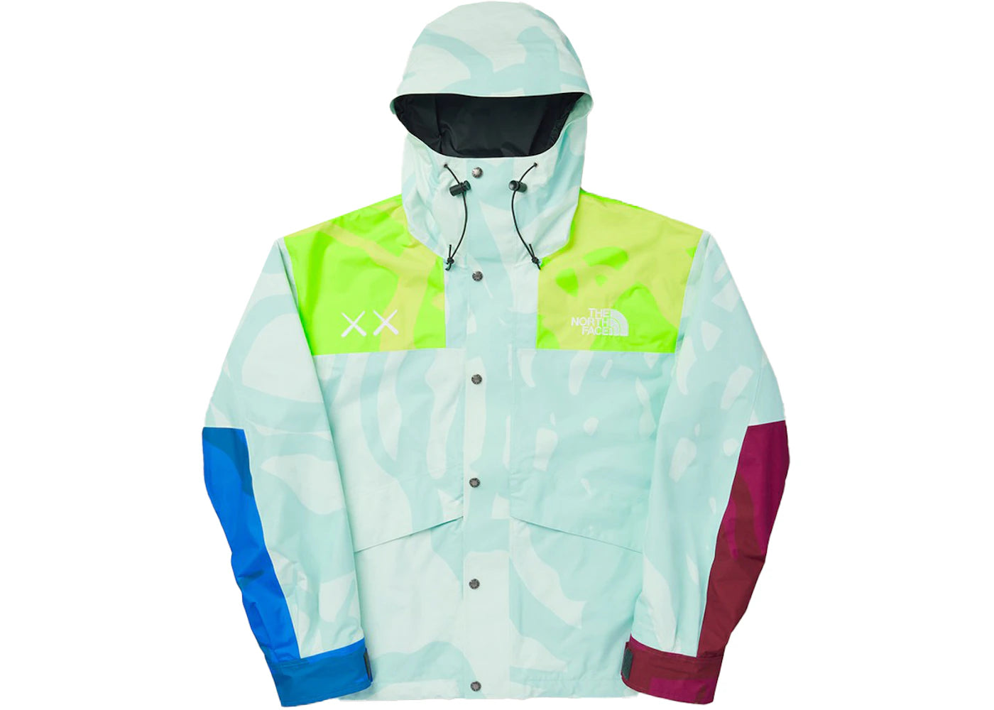 KAWS x The North Face Retro 1986 Mountain Jacket Ice Blue 86 Print