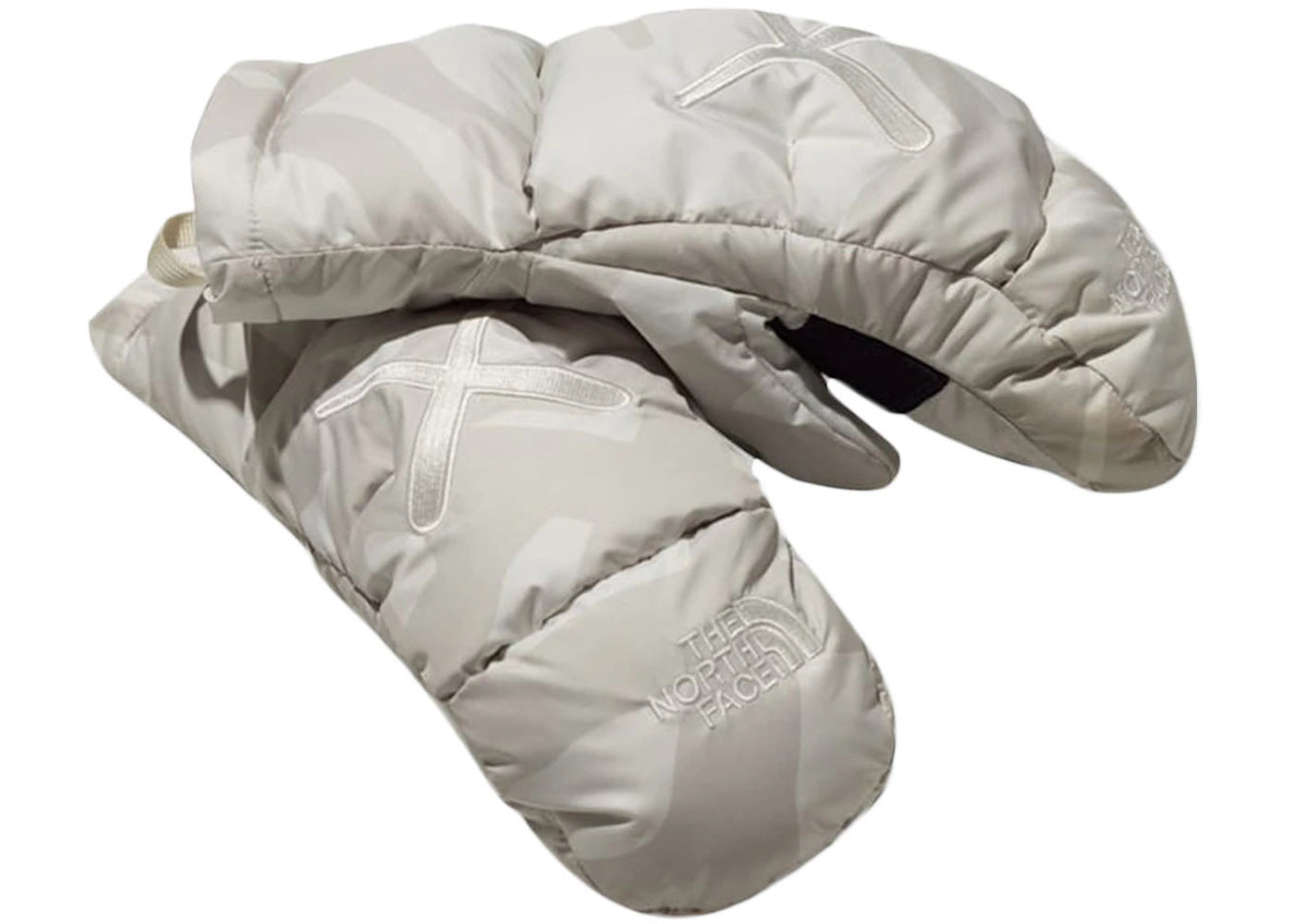 KAWS x The North Face Nuptse Mitt Moonlight Ivory