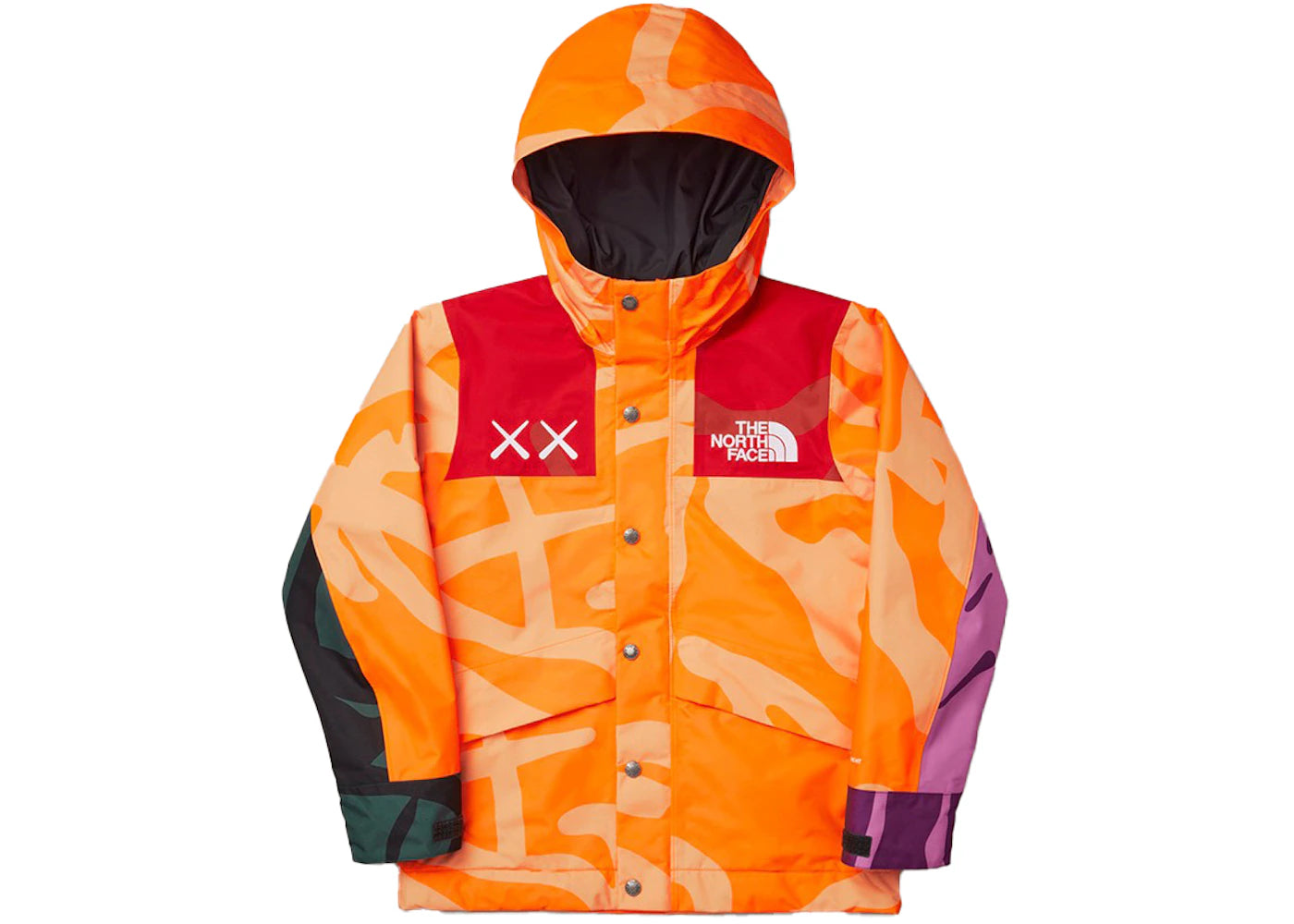 KAWS x The North Face Youth 1986 Mountain Jacket KW Power Orange 86 Print