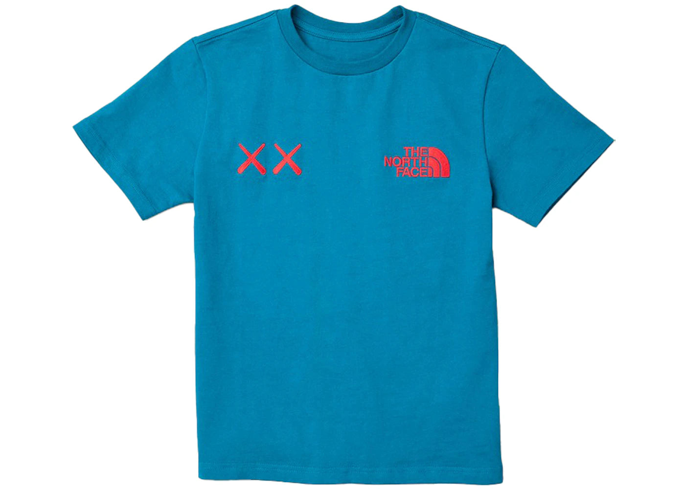 KAWS x The North Face Youth Tee Deep Lagoon