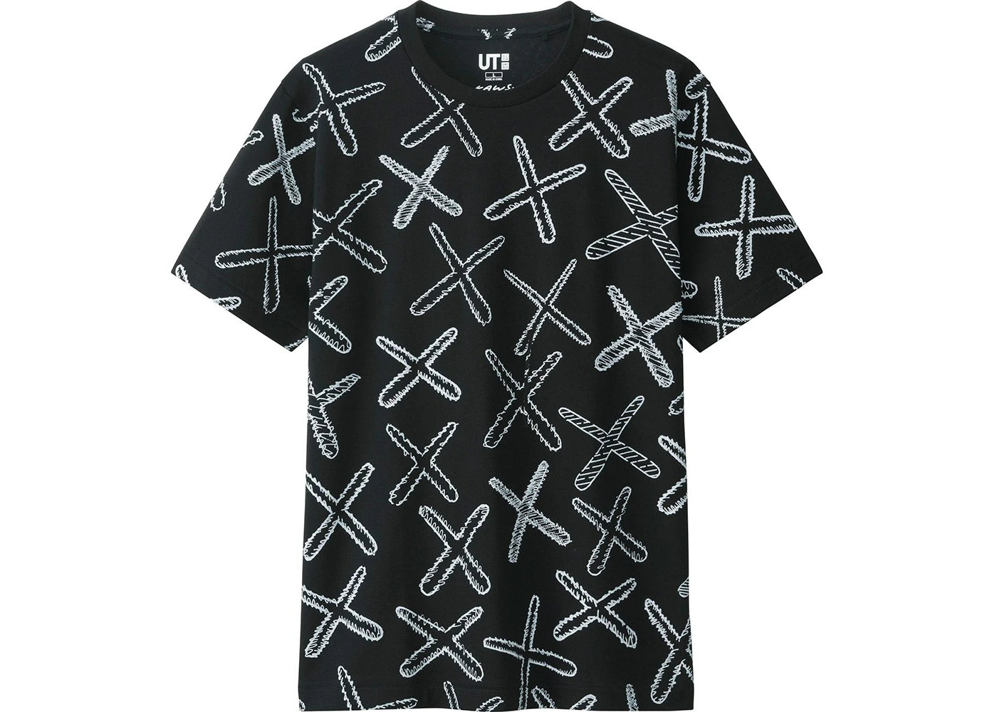 KAWS x Uniqlo All Over X Tee Black