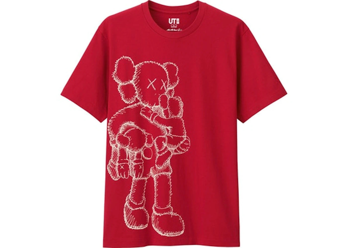 KAWS x Uniqlo Clean Slate Tee (Asia Sizing) Red