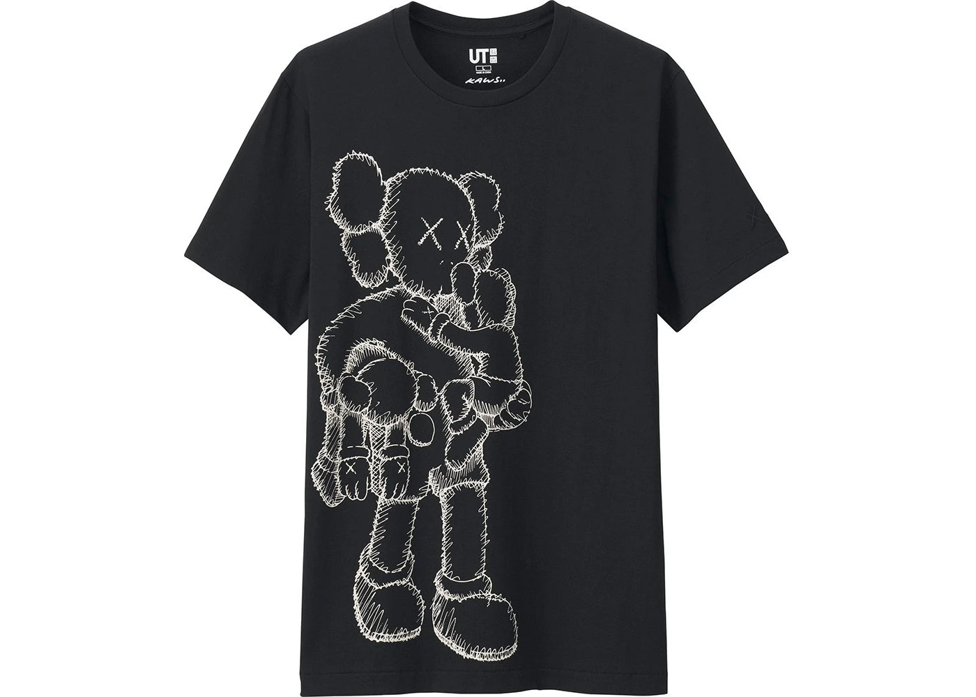 KAWS x Uniqlo Clean Slate Tee Black