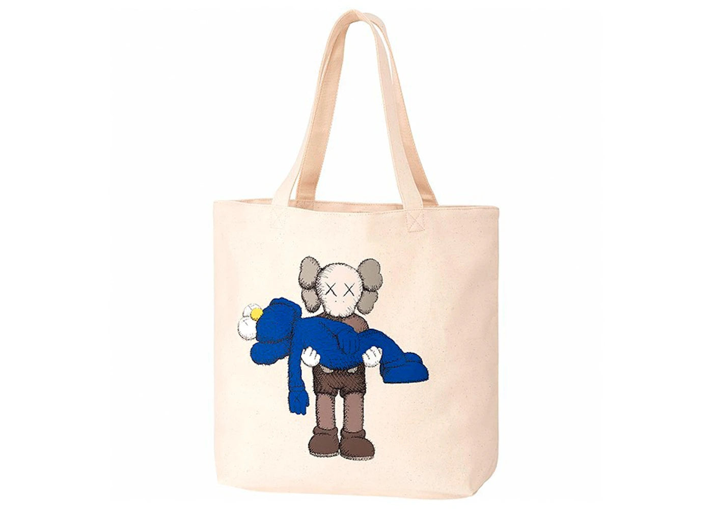 KAWS x Uniqlo Gone Tote Bag Natural