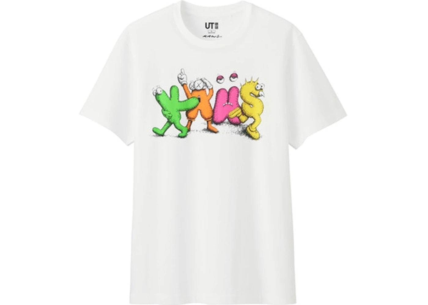 KAWS x Uniqlo Logo Tee (Japanese Sizing) White
