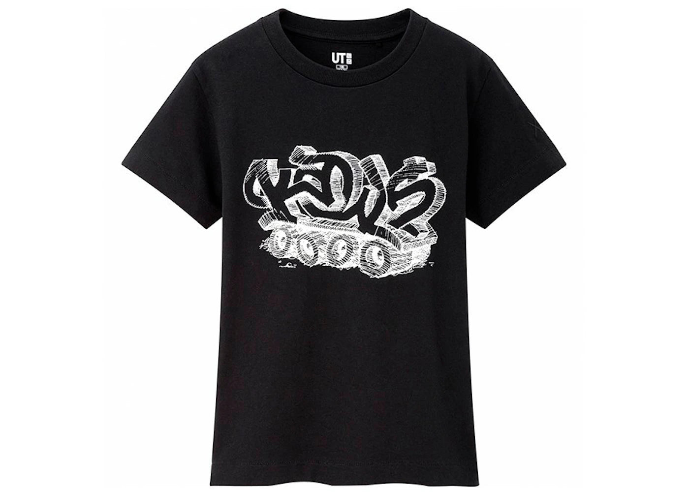 KAWS x Uniqlo Wordmark Tee (Kids) Black