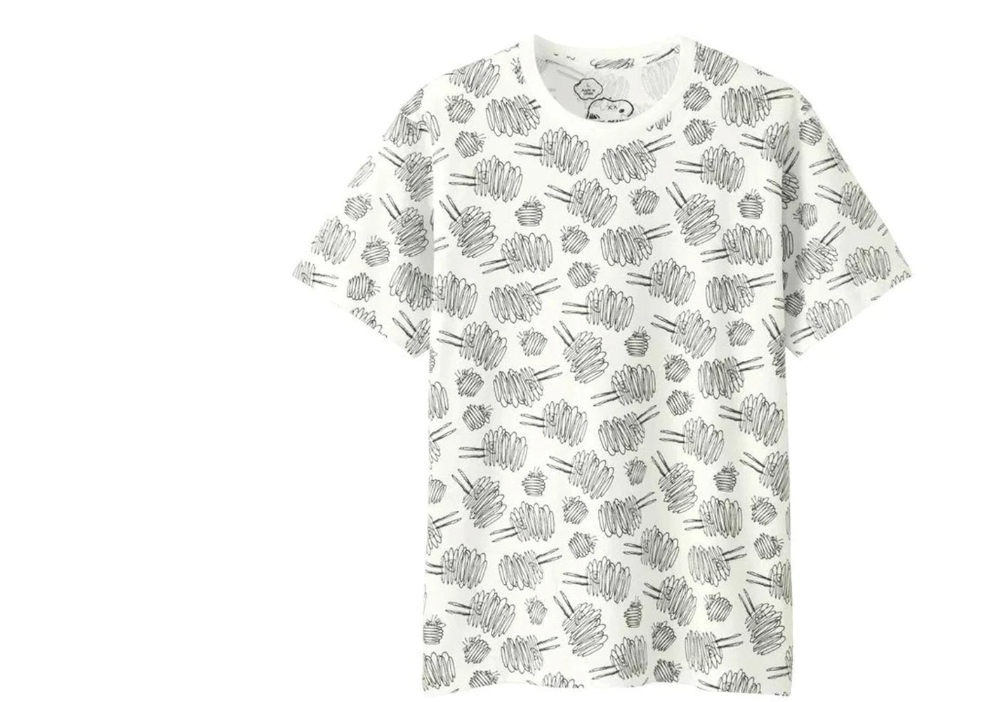 KAWS x Uniqlo x Peanuts Dust Cloud All Over Tee White