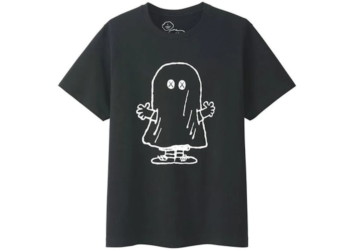 KAWS x Uniqlo x Peanuts Ghost Tee (Japanese Sizing) Black