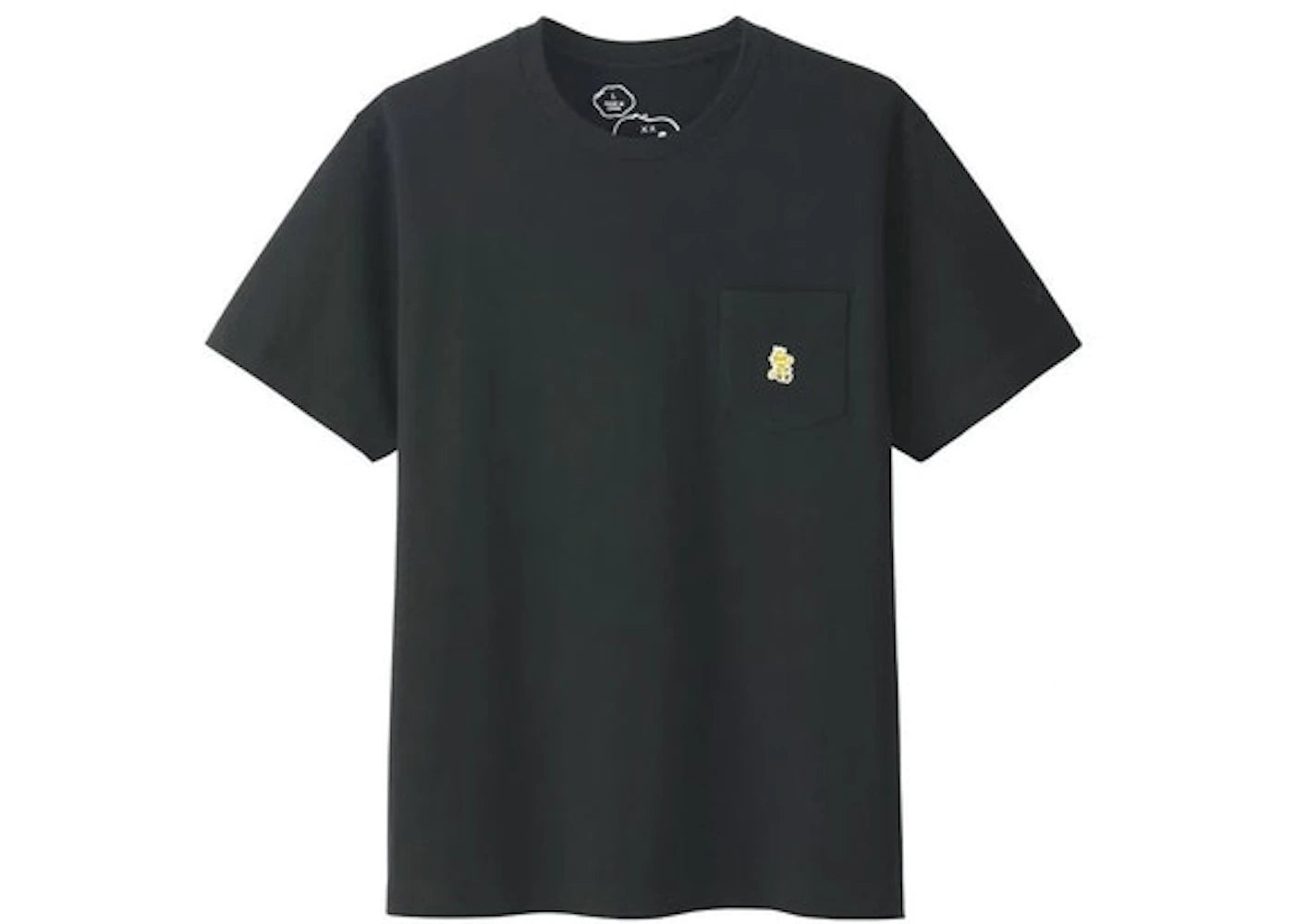KAWS x Uniqlo x Peanuts Woodstock Pocket Tee (Japanese Sizing) Black