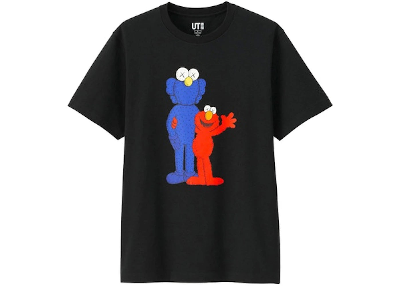 KAWS x Uniqlo x Sesame Street BFF Elmo Tee (Japanese Sizing) Black