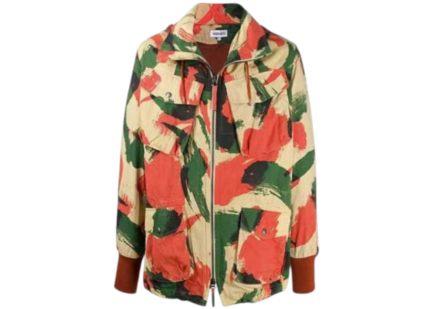 KENZO Brushed Camo Overdyed Utility Parka Multicolor
