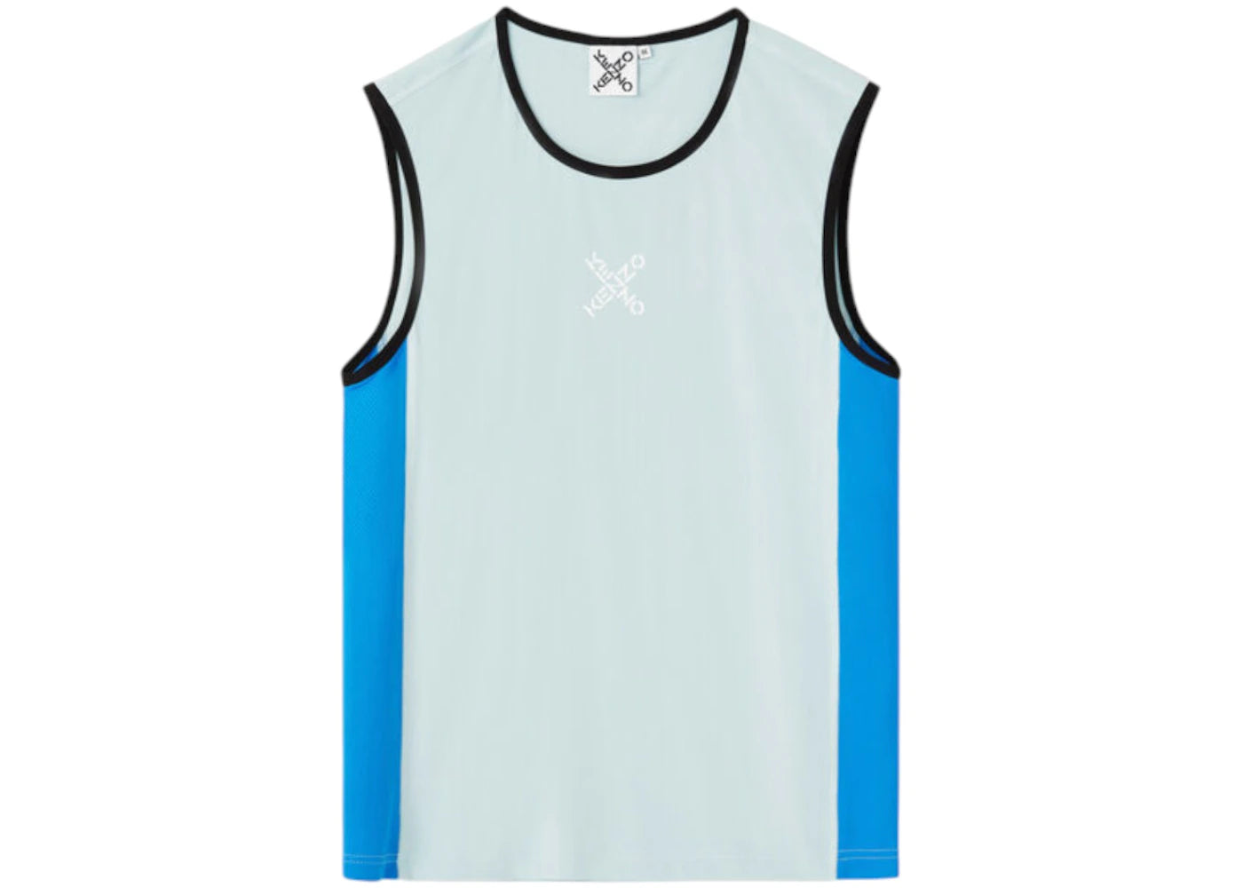 KENZO Sport Vest Sleeveless Tank Top Pale Grey
