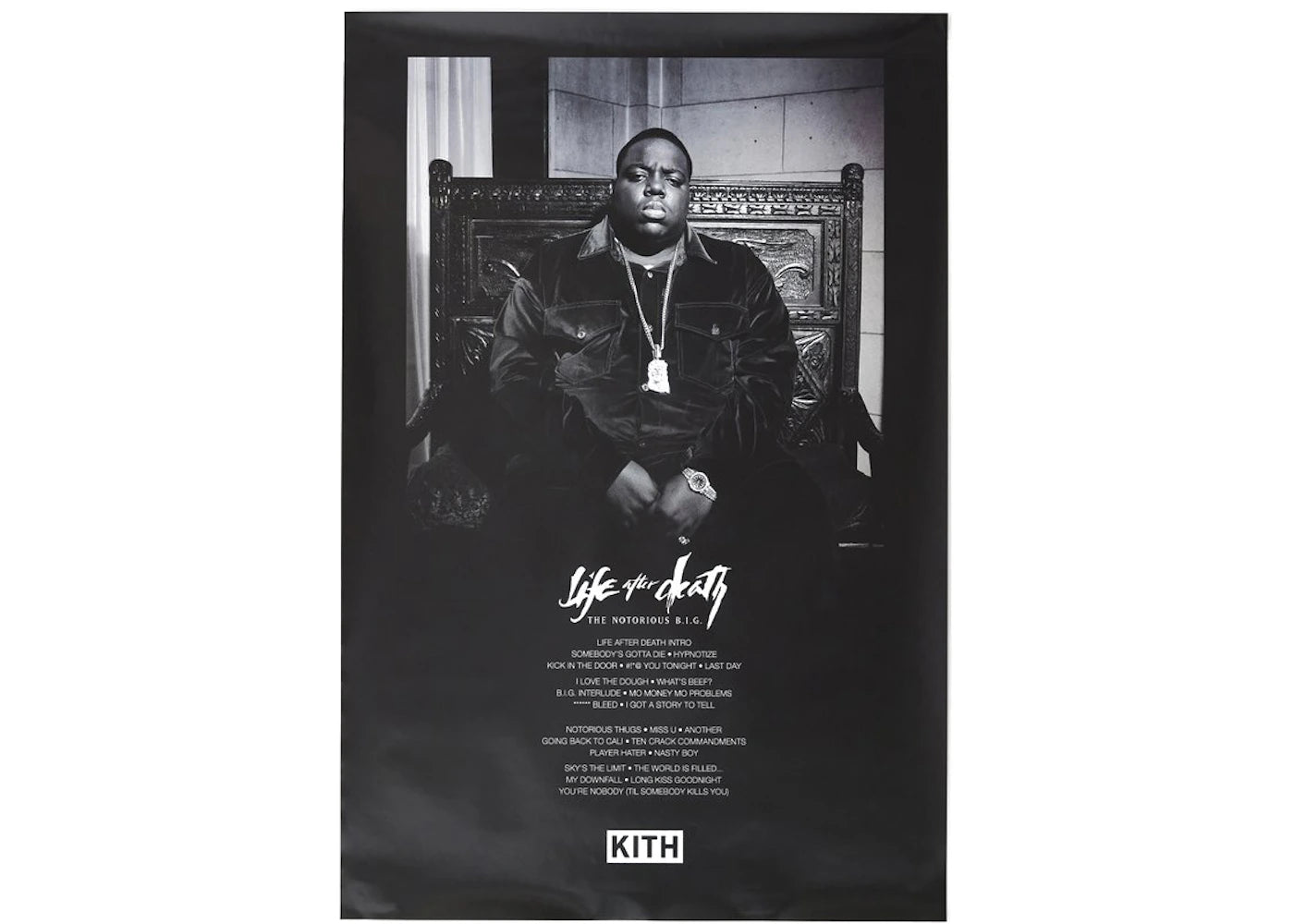 Kith The Notorious B.I.G Life After Death Poster Black