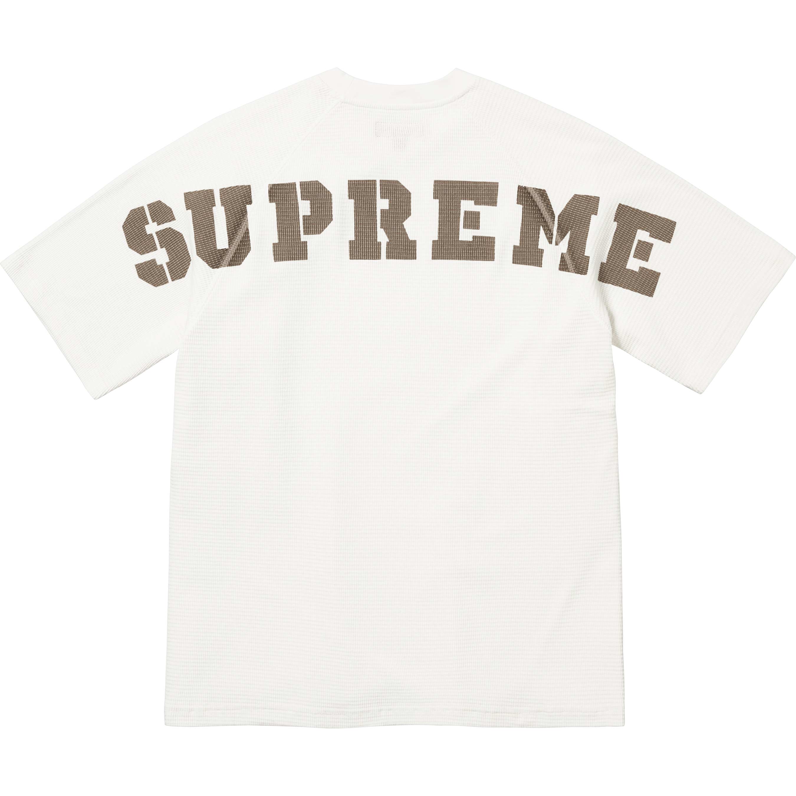 Supreme Stencil Thermal S/S Top - White