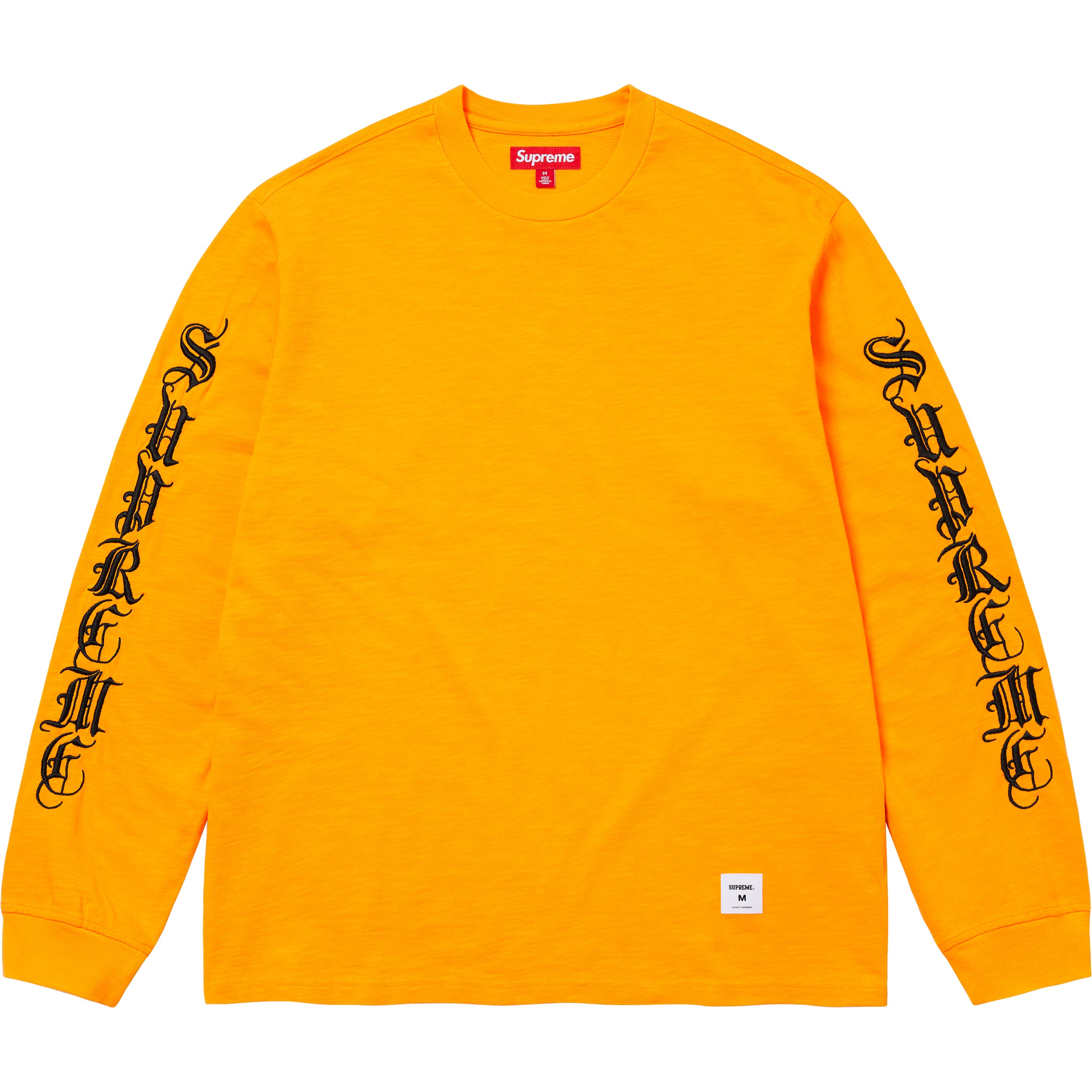 Supreme Old English L/S Top - Yellow