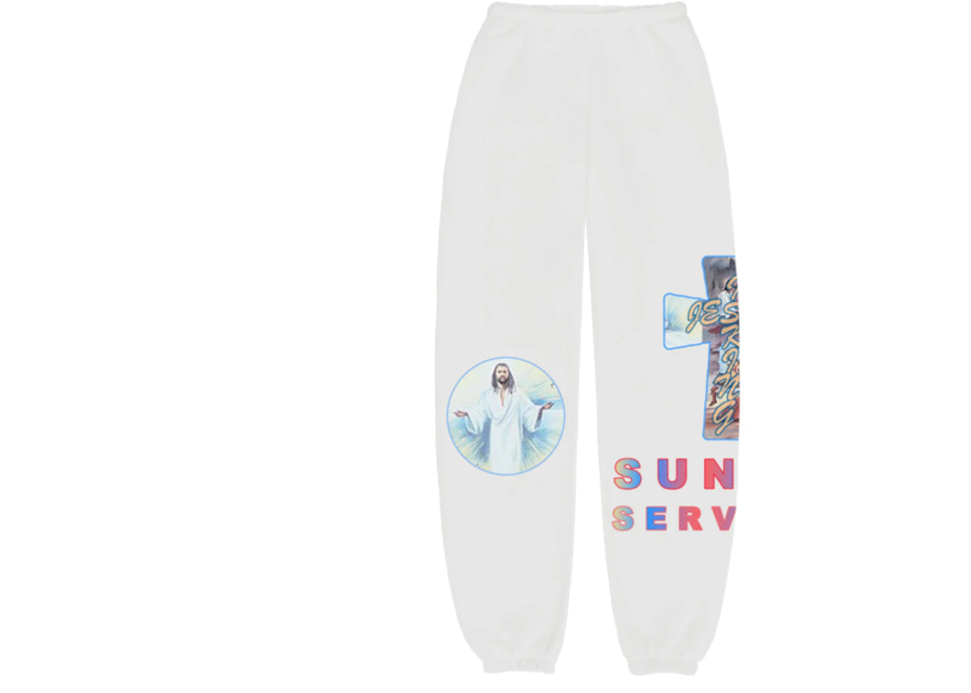 Kanye West AWGE for JIK Cross I Sweatpants White