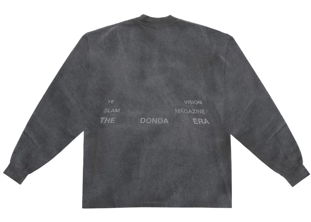Kanye West DONDA Doves Slam L/S T-shirt Washed Black